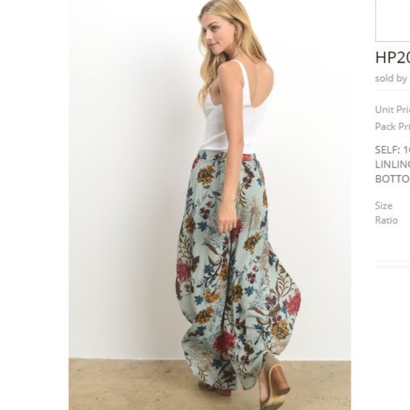 Pants - HOST PİcK⭐️Mint floral print pant